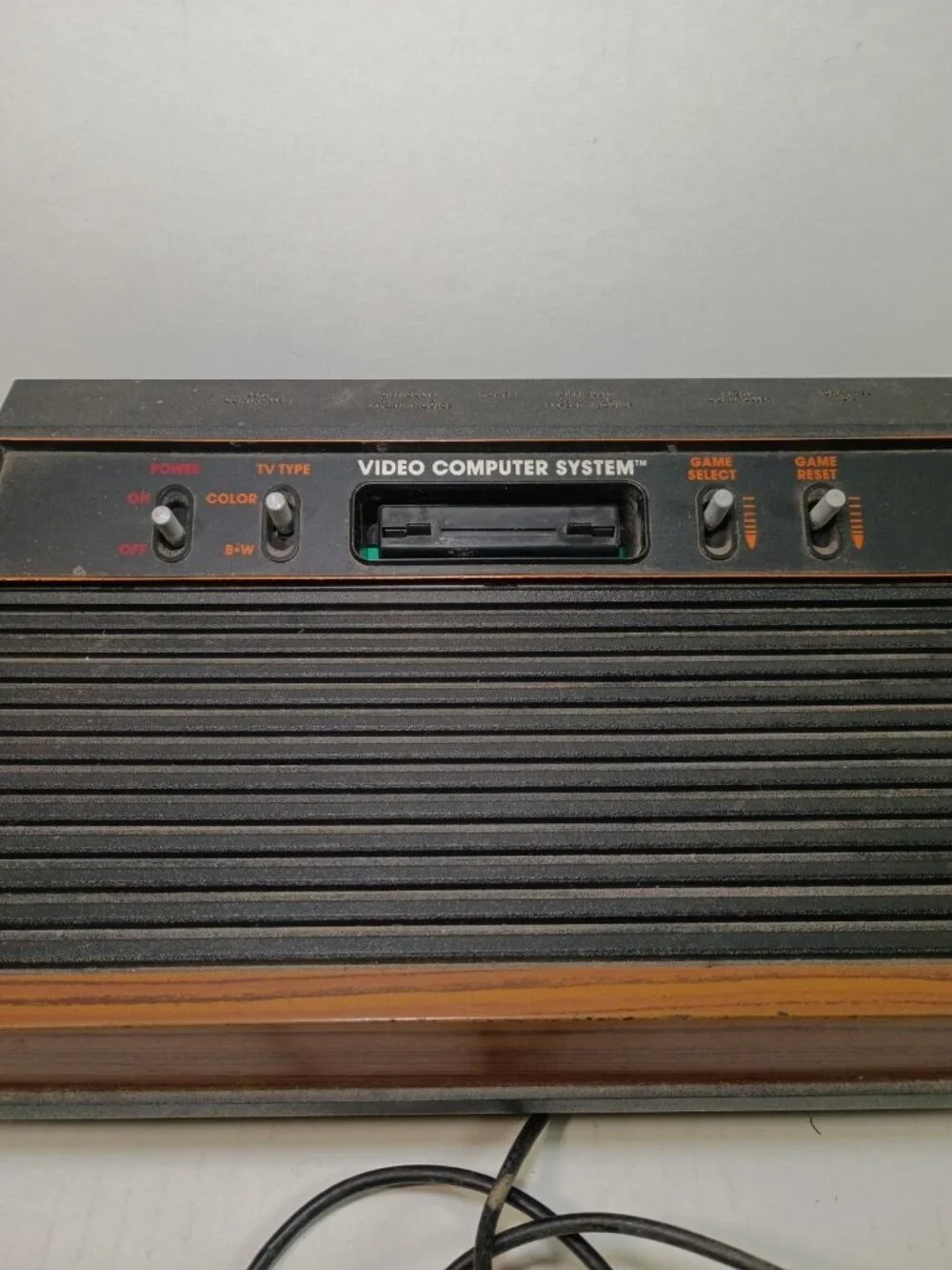 Atari Video Computer System CX-2600A Console UNTESTED Cord Damage See Pic